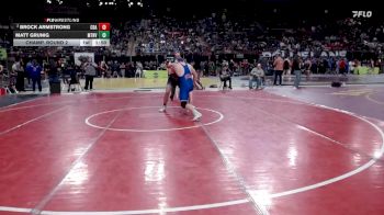 190 lbs Champ. Round 2 - Matt Grunig, Mountain View vs Brock Armstrong, Coeur D Alene