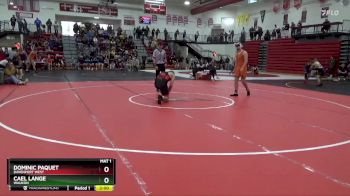 190 lbs Quarterfinal - Dominic Paquet, Davenport West vs Cael Lange, Waukon