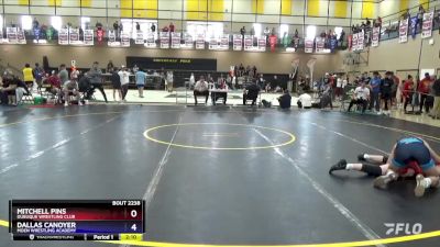 120 lbs Semifinal - Mitchell Pins, Dubuque Wrestling Club vs Dallas Canoyer, Moen Wrestling Academy