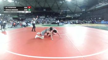 Boys 3A 165 lbs Cons. Round 3 - Jordan Breeden, University vs Bo Thompson, University