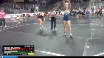 132 lbs Cons. Semi - Taylor Dawson, Team Illinois vs Nevaeh Grunhuvd, Team Montana