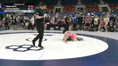 106 lbs Cons. Sub-rd Of 32 - Grady Moos, Ohio vs Colton Benwell, Missouri