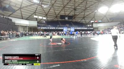 84 lbs Cons. Round 1 - Ramon Cantu, Moses Lake Wrestling Club vs Brody Fazio, Gig Harbor Grizzlies Wrestling Club