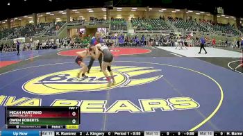 122 lbs Round 2 (4 Team) - Micah Martinho, Illinois Valley vs Owen Roberts, Monroe