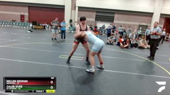 187 lbs Round 5 (6 Team) - Keller DeSpain, Brawlers vs Caleb Duke, KY Extreme