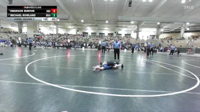 80 lbs Cons. Round 2 - Emerson Bunton, Nolensville Wrestling Club vs Michael Rowland, Warren Co Wrestling