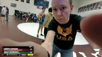 138 lbs Quarterfinal - Joseph Connors, Buffalo Outlaws Wrestling Club vs Reece Whisenant, Greybull Basin Athletic Club