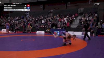 42kg Round 3 - Inga Hollmayer, Rhino WC vs Timi Coles, London-Western Wrestling Club