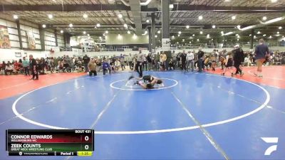 72 lbs Round 3 - Zeek Counts, Great Neck Wrestling Club vs Connor Edwards, Williamsburg WC