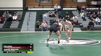 141 lbs 1st Place Match - Hunter Bidelman, North Idaho College vs Tim Lopez, Clackamas Community College