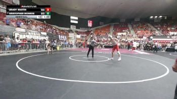165 lbs Semifinal - Brady Martin, Tonganoxie HS vs Kristopher Monroe, Nickerson HS