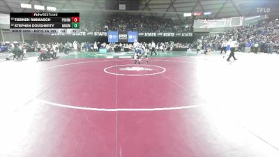 Boys 4A 120 lbs Cons. Round 1 - Stephen Dougherty, Gonzaga Prep vs Tiernen Rimmasch, Pasco