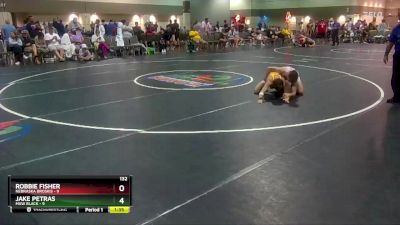 132 lbs Placement Matches (16 Team) - Robbie Fisher, Nebraska Broskis vs Jake Petras, MXW Black