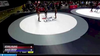 92 lbs Quarterfinal - Jethro Holiday, Rough House Wrestling vs Jessiah Briggs, California Grapplers