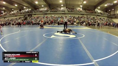 55 lbs Champ. Round 2 - Jett Joiner, Lebanon Yellowjacket Wrestling-AAA  vs Mason Holland, STL Warrior-AA 