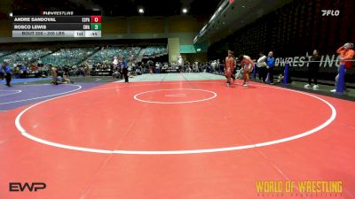 200 lbs Final - Andre Sandoval, España Wrestling vs Rosco Lewis, Shelton Wrestling Academy