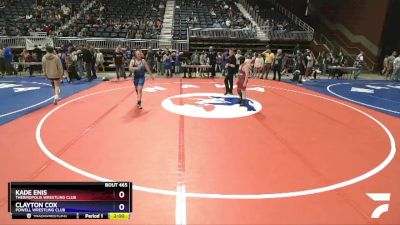 135 lbs 3rd Place Match - Kade Enis, Thermopolis Wrestling Club vs Clayton Cox, Powell Wrestling Club