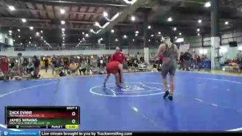 200 lbs Round 2 (6 Team) - Zack Evans, TROJAN WRESTLING CLUB vs James Winans, GREAT NECK WRESTLING CLUB