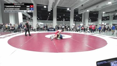 U20 Freestyle FS - 61 lbs Cons. Round 4 - Theodore Flores, Cliff Keen Wrestling Club vs Alexander Hague, Bear Cave Wrestling Club