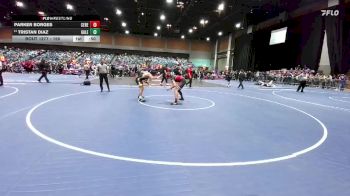 150 lbs Cons. Round 2 - Parker Borges, Ceres vs Tristan Diaz, Galena