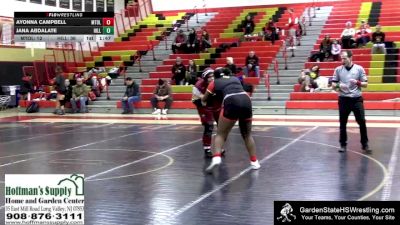 235 lbs Round 1 (4 Team) - Jana Abdalate, Hillsborough vs Ayonna Campbell, Mount Olive/Randolph