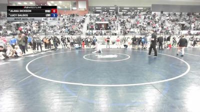 115 lbs Quarters - Alana Dickson, Wenatchee Valley Mat Cats Wrestling vs Lucy Dalseg, Lake Stevens Wrestling Club