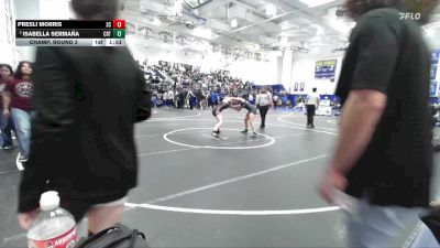 130 lbs Champ. Round 2 - Presli Morris, San Clemente vs Isabella Sermaña, Cerritos