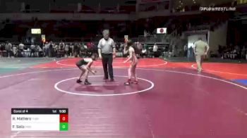 74 lbs Consi Of 4 - Reagan Mathers, Thorobred WC vs Frank Soliz, Pride WC