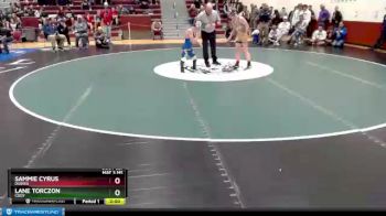 106 lbs Quarterfinal - Sammie Cyrus, Dubois vs Lane Torczon, Cody