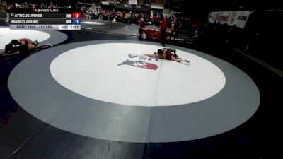 157 lbs Champ. Rd Of 32 - Atticus Ayres, Cardinal Wrestling Club vs Marco Abude, Jesse Bethel High School Wrestling