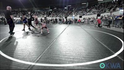 43 lbs Rr Rnd 3 - Harper Davis, Moodys Wrestling Club vs Tatum Jones, Ponca City Wildcat Wrestling