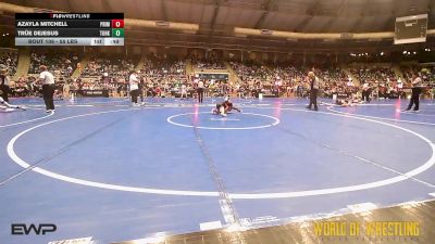 55 lbs Consi Of 16 #2 - Azayla Mitchell, Prime Wrestling vs TrüE Dejesus, Team Of Hard Knox