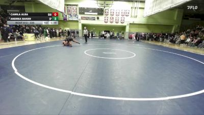 235 lbs 1st Place Match - Camila Alba, BANNING vs Andrea Baker, SAN PEDRO