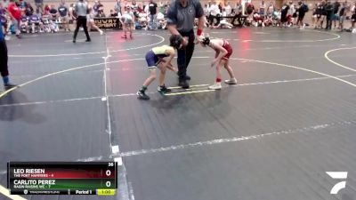 52 lbs Semis & 1st Wrestleback (8 Team) - Leo Riesen, The Fort Hammers vs Carlito Perez, Ragin Raisins WC