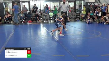 40 lbs Consolation - Mac Johnson, Cambridge Bears Youth Wrestling vs Dominic Schafer, Storm Wrestling Center