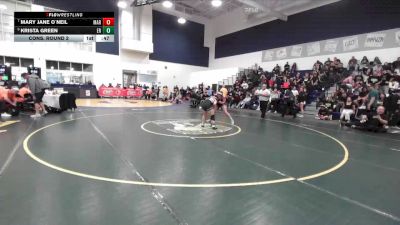 125 lbs Cons. Round 2 - Mary Jane O`neil, Marina vs Krista Green, El Rancho