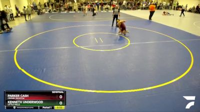 88 lbs Semifinal - Parker Cash, Crosby Ironton vs Kenneth Underwood, Little Falls