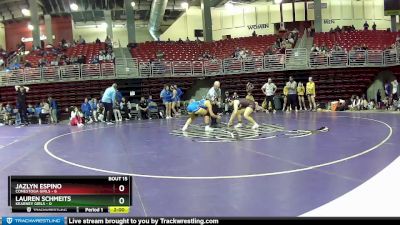 135 lbs Round 4 (8 Team) - Lauren Schmeits, Kearney Girls vs Jazlyn Espino, Conestoga Girls