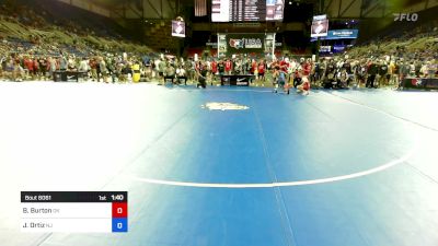 138 lbs Cons 64 #1 - Bryson Burton, OK vs Joshua Miguel Ortiz, NJ