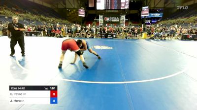 215 lbs Cons 64 #2 - Beaudry Payne, MT vs Jeremiah Mora, CA