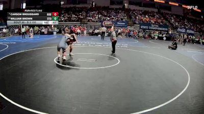 D 3 150 lbs Cons. Round 1 - WILLIAM BROWN, St. Edmund vs Carson Broussard, Rosepine