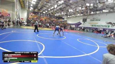 157 Boys Cons. Round 4 - Jose Aspericueta, Montgomery vs Leo Pedregal, Eastlake