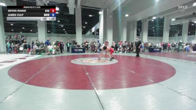 Masters A FS - 78 lbs Cons. Round 1 - Devon Range, Beat The Streets Cleveland vs James Culp, MO West Championship Wrestling Club