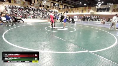 126 lbs Cons. Round 2 - Santiago Perez, San Marino vs Julian Serrato, Indio