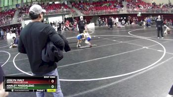 36-42 lbs Round 2 - Joslyn Maly, Wahoo Wrestling Club vs Harley Magdaleno, Gering Wrestling Club