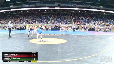 D3-165 lbs Cons. Round 2 - Max Sundquist, Kingsford HS vs Gaven Furgeson, Gladwin HS