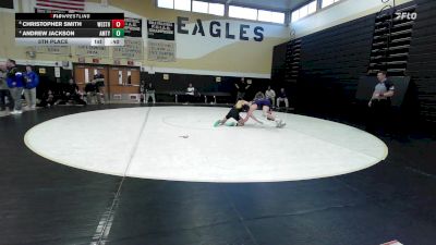 138 lbs 5th Place - Christopher Smith, Westhill vs Andrew Jackson, Amity