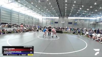 160 lbs Quarters & 1st Wb (16 Team) - Luke Hayden, Missouri Red vs Evan Bartholomaus, Minnesota Red