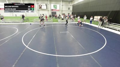 Junior Boys - 157 lbs Cons. Round 6 - Jacob Hiland, Dubuque Wrestling Club vs William Brooks, Scanlan Wrestling Academy