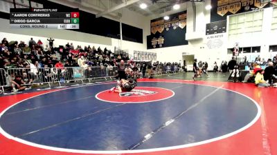 106 lbs Cons. Round 2 - Diego Garcia, El Dorado vs Aaron Contreras, West Covina